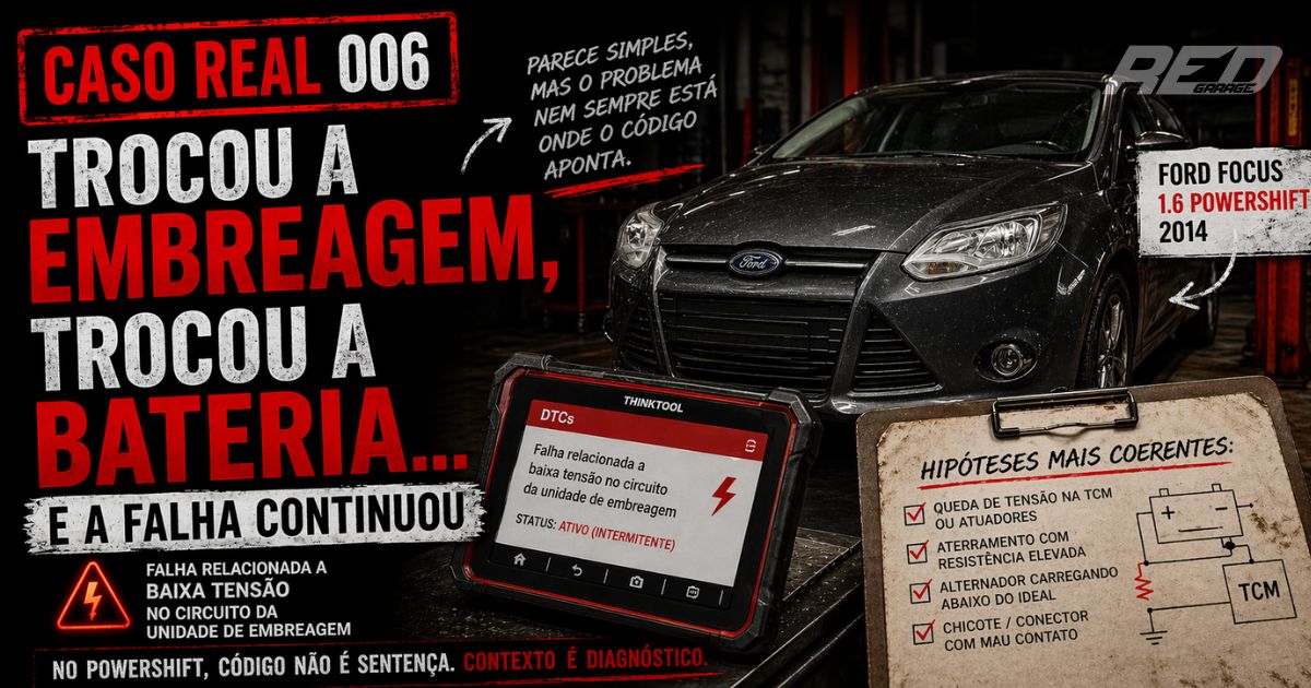 Caso Real #006: Trocou a embreagem, trocou a bateria… e a falha continuou