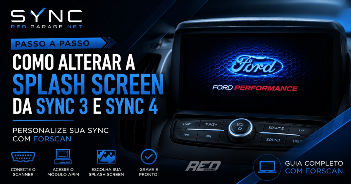 Como alterar a Splash Screen da Sync 3 e Sync 4 da Ford