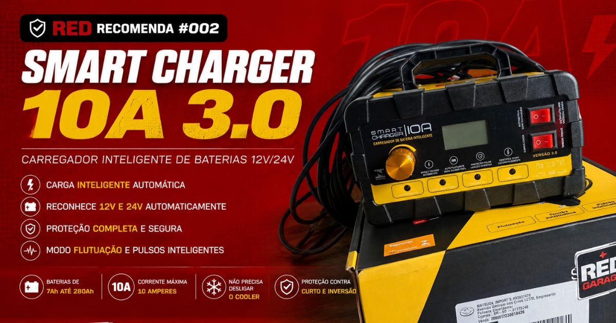 RED Recomenda #004 — Smart Charger 10A 3.0