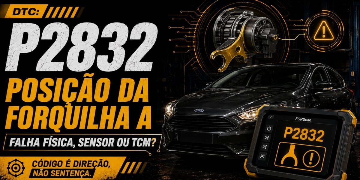 DTC: P2832 — Faixa/desempenho do circuito de posição da forquilha A
