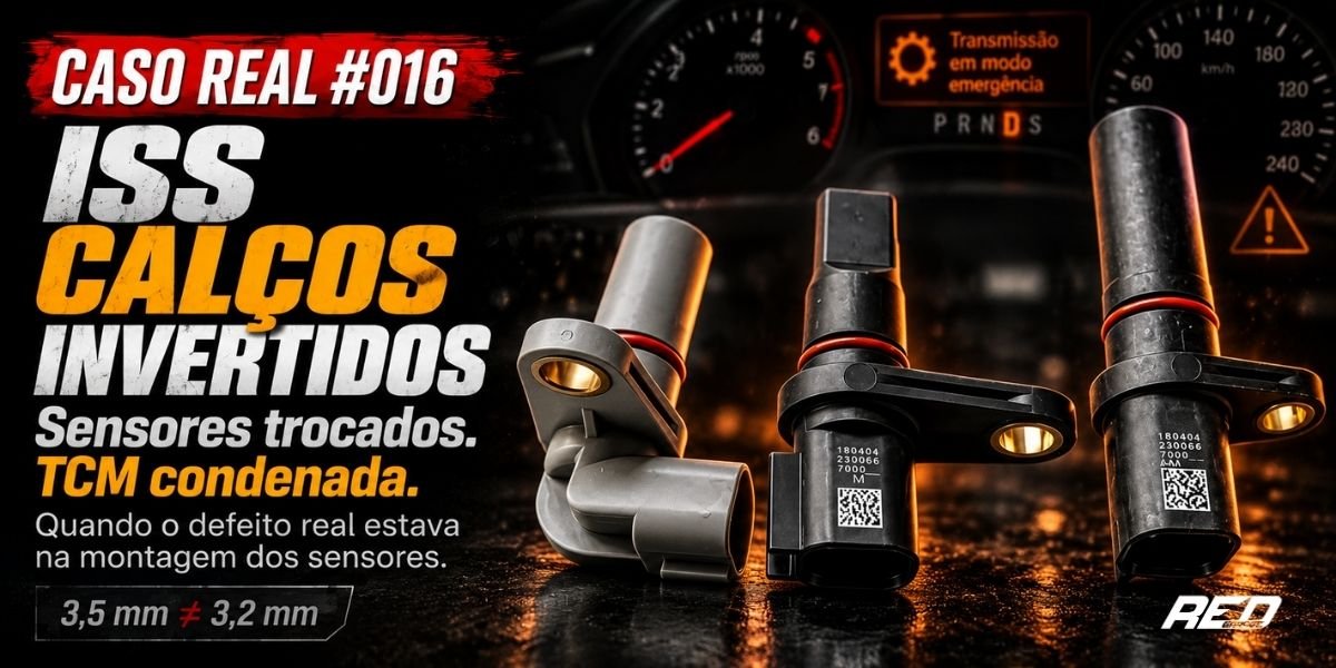 Caso Real #016 — Condenaram a TCM, trocaram atuadores e sensores. O defeito estava nos calços dos ISS