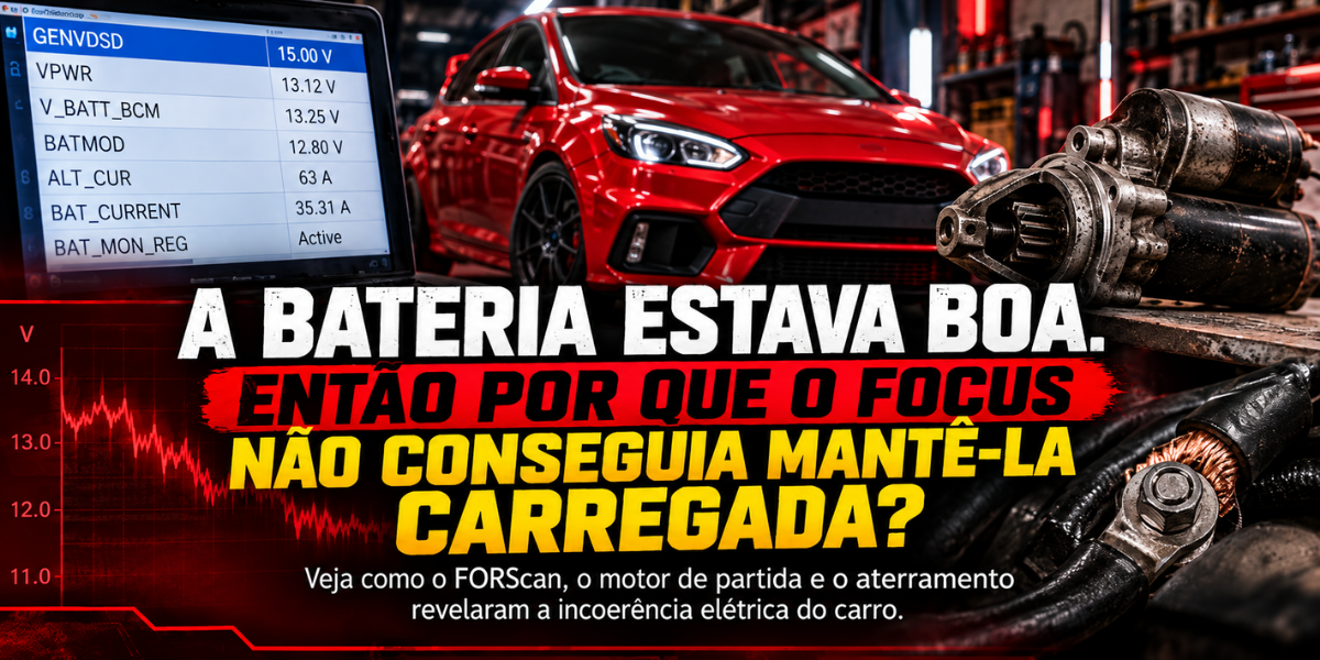 A bateria estava boa. Então por que o Focus não conseguia mantê-la carregada?