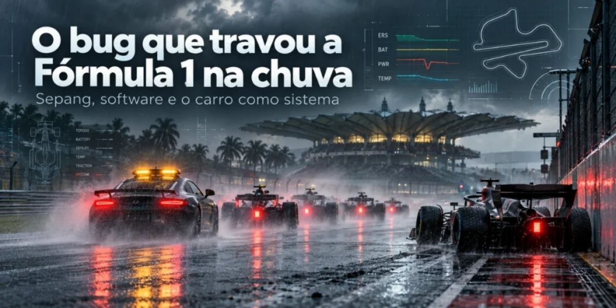 Fórmula 1 travou na chuva em Sepang: o bug de software que deixou carros sem potência